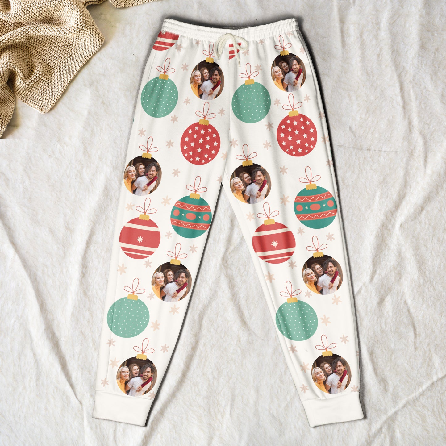Family Christmas Custom Photo Family - Personalized Photo Sweatpants