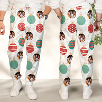 Family Christmas Custom Photo Family - Personalized Photo Sweatpants