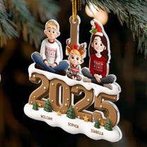 Family Christmas - New Version - Personalized Acrylic Ornament