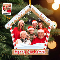 Family Christmas - Personalized Acrylic Photo Ornament