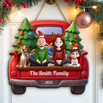 Family Christmas - Personalized Wood Sign