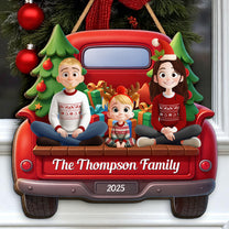 Family Christmas - Personalized Wood Sign