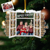 Family Christmas Window - Personalized Acrylic Photo Ornament