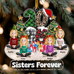 Family Couple Friends Sitting 2026 Cartoon Version - Personalized Acrylic Ornament