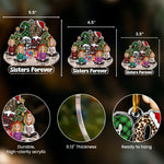 Family Couple Friends Sitting 2026 Cartoon Version - Personalized Acrylic Ornament