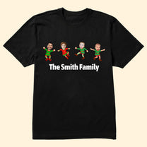 Family Elf Custom Face - Personalized Photo Shirt