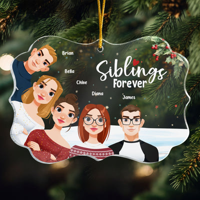 Family Forever - 2026 Version - Personalized Acrylic Ornament