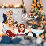 Family Forever - 2026 Version - Personalized Acrylic Ornament