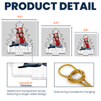 Family Forever Christmas Tree - Personalized Acrylic Photo Ornament