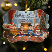Family Forever Folk Art Style Old Vintage Christmas - Personalized Acrylic Ornament