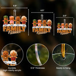 Family Forever Gingerbread - Personalized Acrylic Ornament
