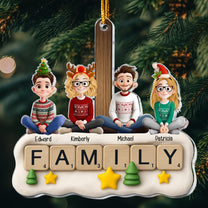 Family Forever Scrabble - Personalized Acrylic Ornament