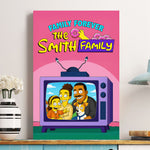Family Forever Simpsonized Portrait - Personalized Photo Poster