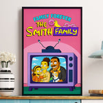 Family Forever Simpsonized Portrait - Personalized Photo Poster