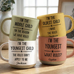 Family Funny - I'm The Oldest Child I Make The Rules - Personalized Mug