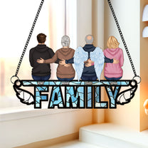 Family I'm Always With You - Personalized Window Hanging Suncatcher Ornament