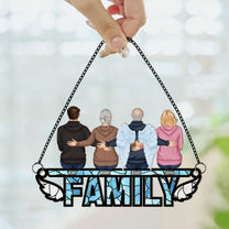 Family I'm Always With You - Personalized Window Hanging Suncatcher Ornament