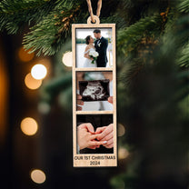 Family Keepsake Ornament - Personalized Wooden Photo Ornament