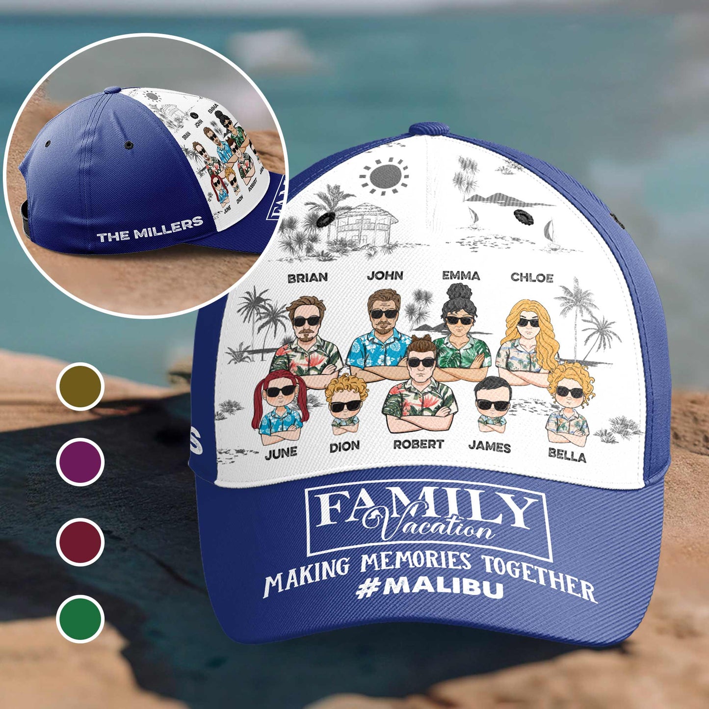 Family Makes Memories Together - Personalized Classic Cap