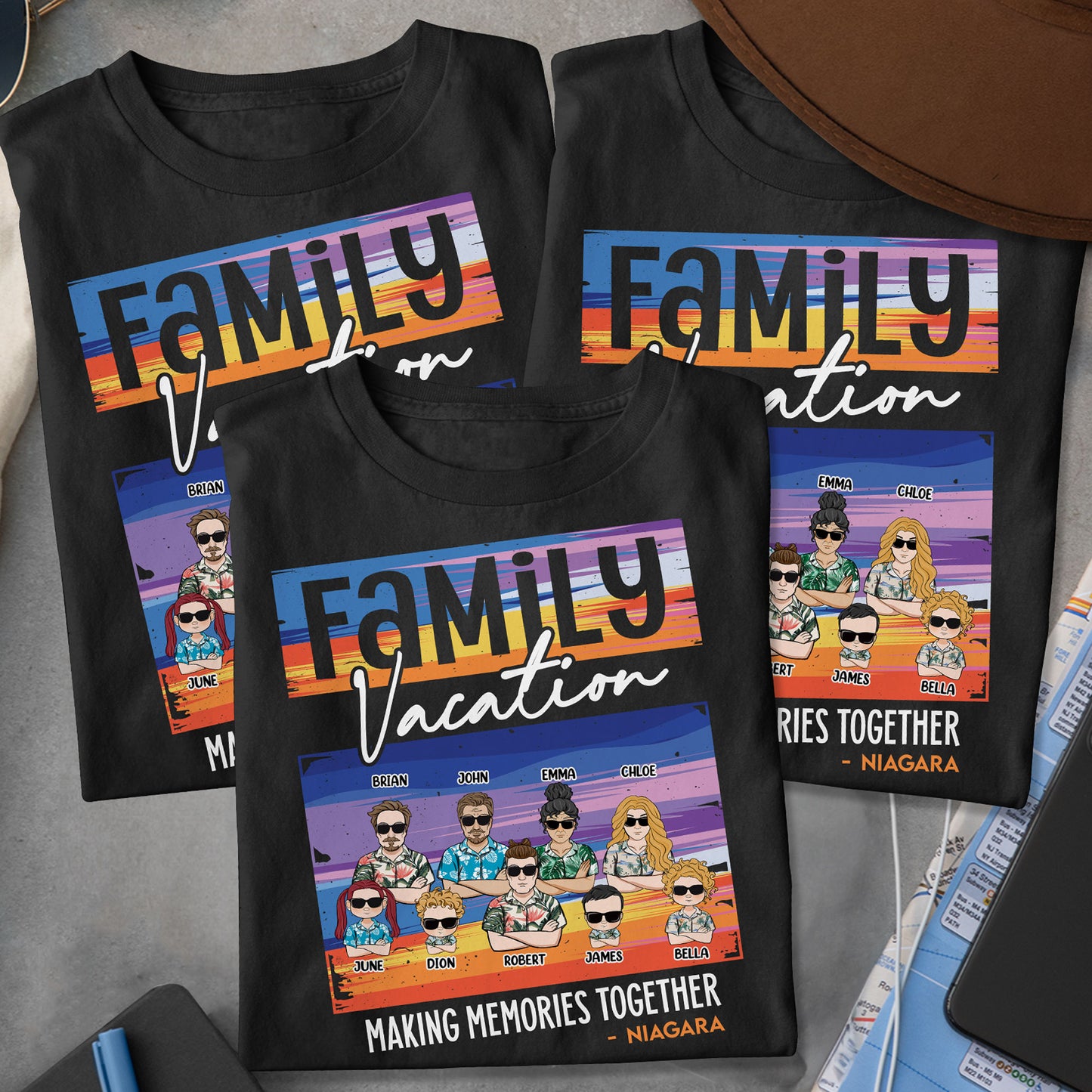 Family Making Memories Together - Personalized Shirt