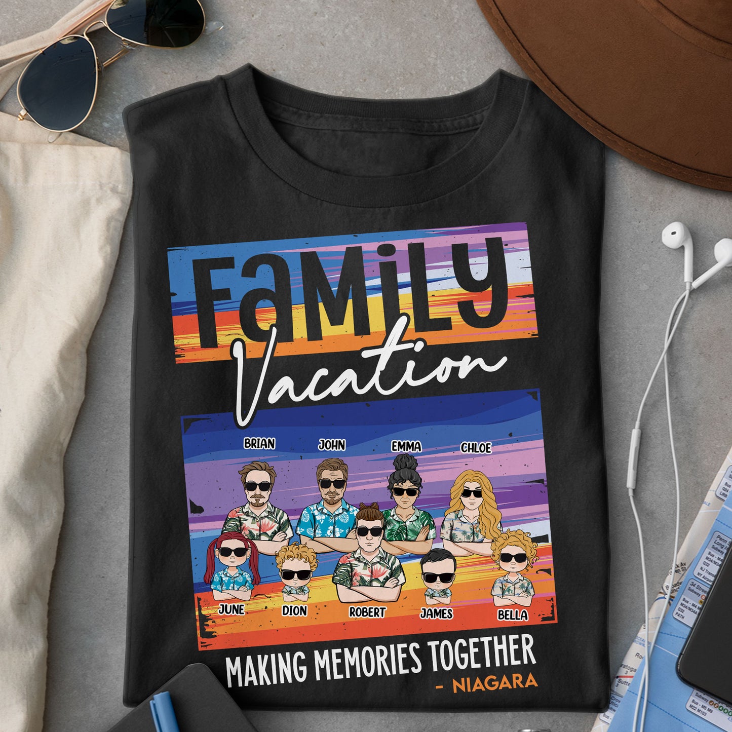 Family Making Memories Together - Personalized Shirt