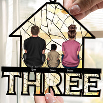 Family Member House - Personalized Window Hanging Suncatcher Ornament