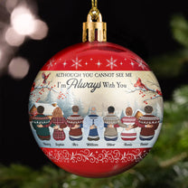 Family Memorial Vintage Ornament For Loss Of Loved Ones - Personalized Ball Ornament