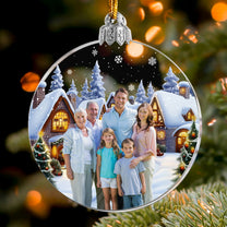 Family Moment - Personalized Acrylic Photo Ornament