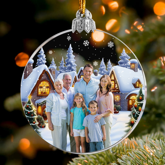 Family Moment - Personalized Acrylic Photo Ornament