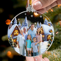 Family Moment - Personalized Acrylic Photo Ornament