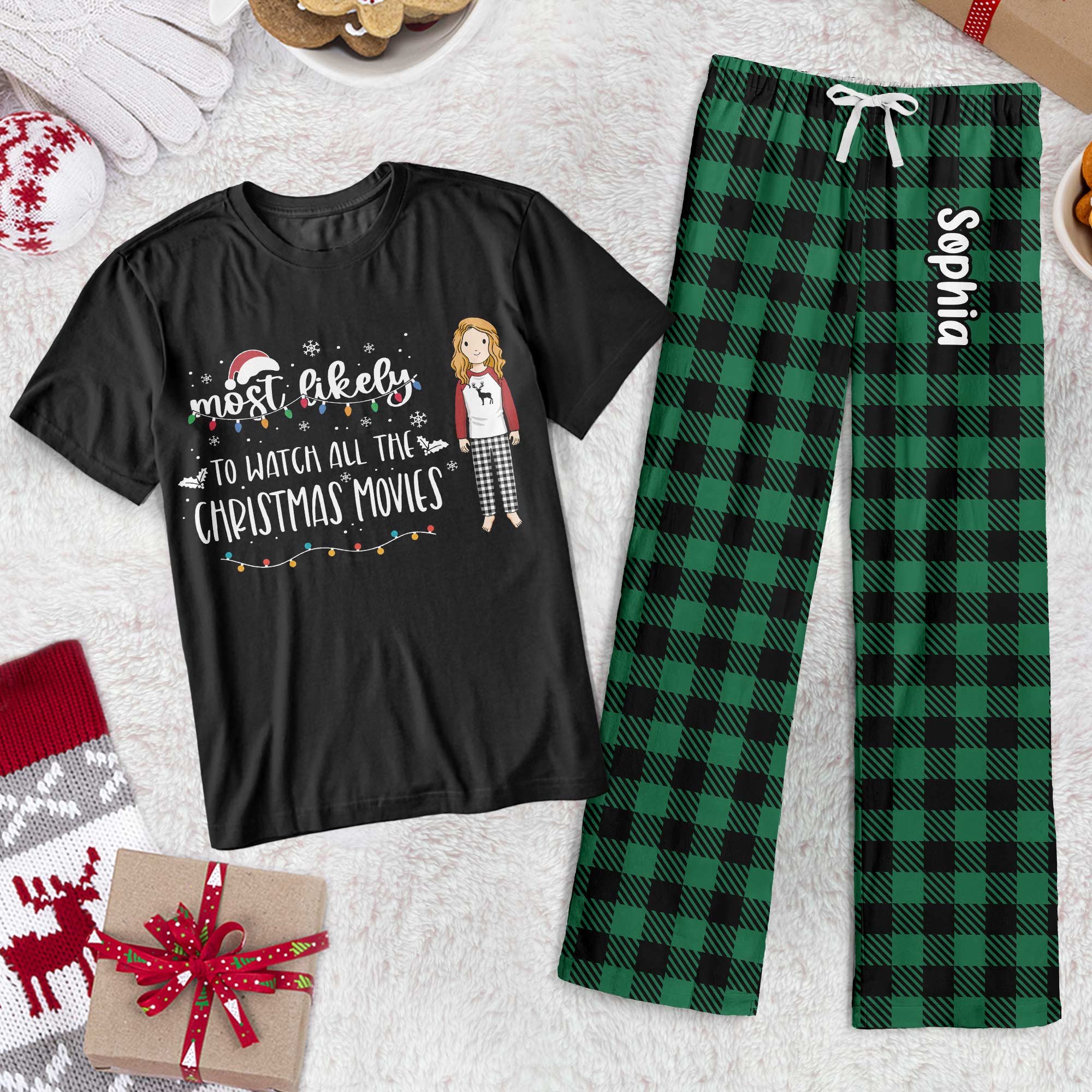 Family Most Likely Christmas - Personalized Pajama Set