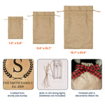 Family Name - Personalized Lighted Burlap Sack