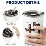 Family Name Scrabble Christmas - Personalized Tumbler Cup