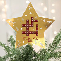 Family Name Scrabble - Personalized Christmas Tree Topper