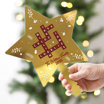 Family Name Scrabble - Personalized Christmas Tree Topper