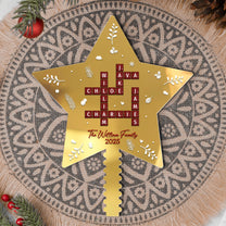 Family Name Scrabble - Personalized Christmas Tree Topper