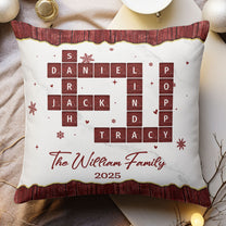 Family Name Scrabble - Personalized Pillow (Insert Included)