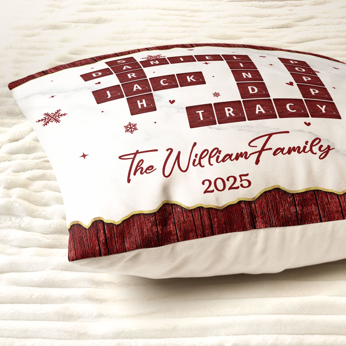Family Name Scrabble - Personalized Pillow (Insert Included)