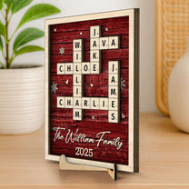 Family Name Scrabble - Personalized Wooden Plaque