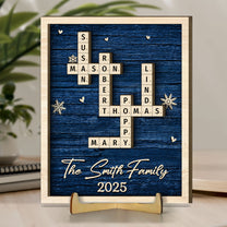 Family Name Scrabble - Personalized Wooden Plaque