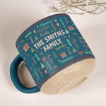 Family Name Word Christmas Style - Personalized Mug