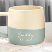 Family Name & Est Date Mug Mother's Day Father's Day Gift - Personalized Two-Tone Mug