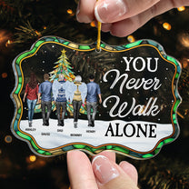 Family Never Walks Alone - Personalized Acrylic Ornament