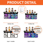 Family Sitting 2026 - Personalized Window Hanging Suncatcher Ornament