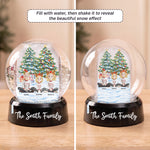 Family Sitting Festive Our Christmas Together - Personalized Snow Globe