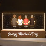 Family Sitting Together - Personalized LED Night Light
