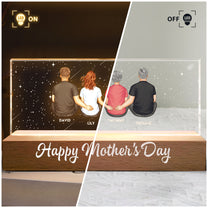Family Sitting Together - Personalized LED Night Light