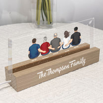 Family Sitting Together - Personalized LED Night Light