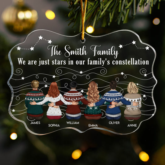 Family Star, Gift For Siblings, Family - Personalized Acrylic Ornament