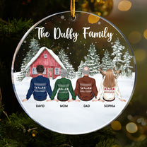 Family Together Christmas Time - Personalized Acrylic Ornament